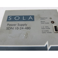 Sola SDN 10-24-480 Rev.B Power Supply In 3AC 400-500V Out 24 VDC/10A