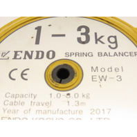 Endo EW-3 Tool Spring Balancer 1-3 kg. cap. 1.3m Cable Travel