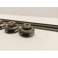 DualVee linear guide system 2-18" rails and 6 Linear Vee Groove Guide Wheels