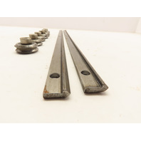 DualVee linear guide system 2-18" rails and 6 Linear Vee Groove Guide Wheels