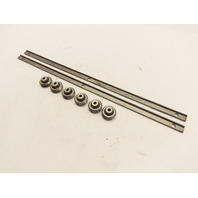 DualVee linear guide system 2-18" rails and 6 Linear Vee Groove Guide Wheels