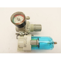 SMC Air Dryer & Regulator w/ Mount Bracket 1/4"NPT