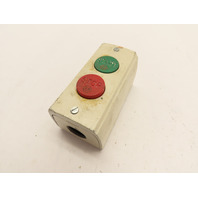 Allen Bradley 800-2SA Ser L Momentary Push Button Switch Station Box Start/Stop