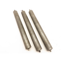 Lot of 3  HD 2"x16"Gravity Conveyor Rollers Ball Bearing 7/16"Hex Axle Saw Feed