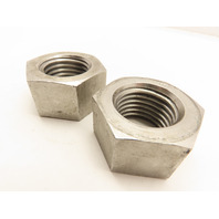 Lot of 2   1-1/2"-6TPI SS Stainless Steel Hex Nut