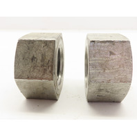 Lot of 2   1-1/2"-6TPI SS Stainless Steel Hex Nut