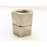 Lot of 2   1-1/2"-6TPI SS Stainless Steel Hex Nut