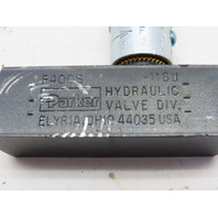 Parker F400S Hydraulic  Inline Flow Control Valve 1/4" NPT