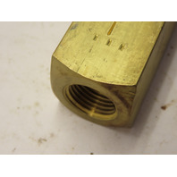 Parker C600B Hydraulic  Inline Check Valve 3/8" NPT Brass