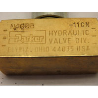 Parker HYDRAULIC FLOW VALVE 2000PSI 1/4"NPT Brass N400B/11GN NIB