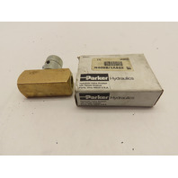 Parker HYDRAULIC FLOW VALVE 2000PSI 1/4"NPT Brass N400B/11GN NIB