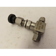 Whitey SS-21RS4 316 Stainless Steel Needle Valve 3000 PSI 1/4" Tube compression