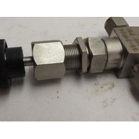 Whitey SS-21RS4 316 Stainless Steel Needle Valve 3000 PSI 1/4" Tube compression