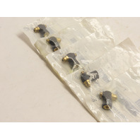 Parker PWR-E14557 (Lot of 5) Thermoplastic Flow Controls: 10-32 UNF Port & Tube