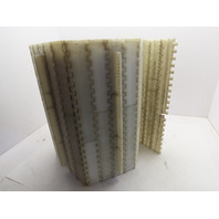 Intralox S800 Plastic Conveyor Belt Flat Top Solid 1" flight 8"o/c 20"W x 232"L