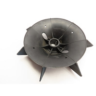 Leeson Motor External Cooling Fan 42mm ID x 11" OD Roll Pin Secured