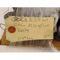 BL1234 BL12 Forklift Leaf Chain 1.5" pitch 17' 4" long  3x4 Lacing
