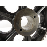 17-1/2 O.D.  3-3/4" W 57 Tooth 104LB Cast Iron Spoked Industrial Bevel Spur Gear