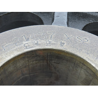17-1/2 O.D.  3-3/4" W 57 Tooth 104LB Cast Iron Spoked Industrial Bevel Spur Gear