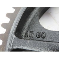 17-1/2 O.D.  3-3/4" W 57 Tooth 104LB Cast Iron Spoked Industrial Bevel Spur Gear