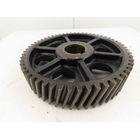 17-1/2 O.D.  3-3/4" W 57 Tooth 104LB Cast Iron Spoked Industrial Bevel Spur Gear