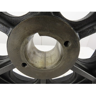 19-1/4"O.D.  3-3/4"W 63 Tooth 120LB Cast Iron Spoked Industrial Bevel Spur Gear
