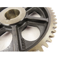 19-1/4"O.D.  3-3/4"W 63 Tooth 120LB Cast Iron Spoked Industrial Bevel Spur Gear