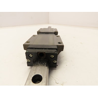 THK SHS20LC lot of 2 THK SHS20LC Linear Slide Block Bearings W/640MM Guide Rail