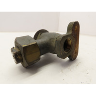 Brass Flow control Valve 1/2" NPT Inlet 3/8" O.D. Copper Sweet Outlet