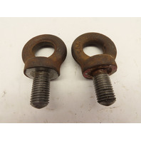 Lot of 2 Load Rated 30mm ID 64mm OD M20x2.5 Drop Forged Collared Eye Bolt