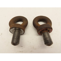 Lot of 2 Load Rated 30mm ID 64mm OD M20x2.5 Drop Forged Collared Eye Bolt