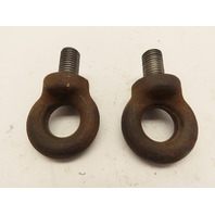 Lot of 2 Load Rated 30mm ID 64mm OD M20x2.5 Drop Forged Collared Eye Bolt