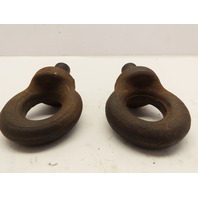 Lot of 2 Load Rated 30mm ID 64mm OD M20x2.5 Drop Forged Collared Eye Bolt