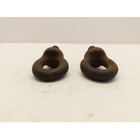 Lot of 2 Load Rated 30mm ID 64mm OD M20x2.5 Drop Forged Collared Eye Bolt