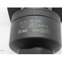 SMC M18x1.5 Rod End Floating Joint With Plate JAL63-18-150 USED