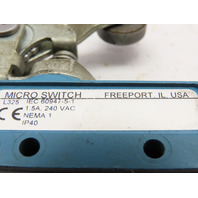 Honeywell Micro Switch BZE6-2RQ2-S Limit Switch with Adjustable Roller Lever