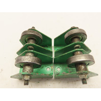 Lot of 4 Screw Down Conveyor Rollers 1-3/8" O.D. Ball Bearing 2-5/8" Height