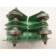 Lot of 4 Screw Down Conveyor Rollers 1-3/8" O.D. Ball Bearing 2-5/8" Height