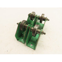Lot of 4 Screw Down Conveyor Rollers 1-3/8" O.D. Ball Bearing 2-5/8" Height