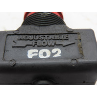 Lot of 2 ARO F02 Adjustable Flow Pneumatic Control Valve 1/4" NPT
