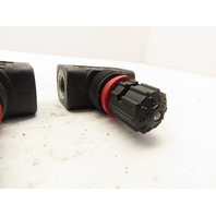 Lot of 2 ARO F02 Adjustable Flow Pneumatic Control Valve 1/4" NPT