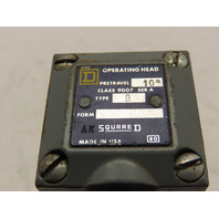 SQUARE D LIMIT SWITCH 9007C54B2 SERIES A W/TYPE B OPERATING HEAD EA-2 Roller Arm