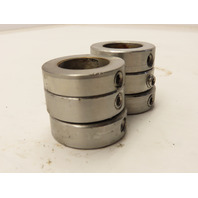 Lot of 6 SS Stainless Steel Shaft Collar Set Screw 1" Inch Bore OD 1-5/8"x 1/2"