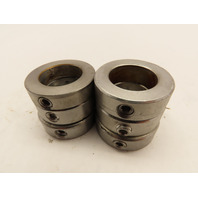Lot of 6 SS Stainless Steel Shaft Collar Set Screw 1" Inch Bore OD 1-5/8"x 1/2"