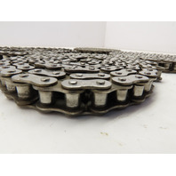 Used SS 304 Stainless Steel ANSI ROLLER CHAIN No. 4-R Riv 17 FT in 4 pc
