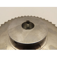 ANSI #40 Roller Chain Sprocket 36 Tooth Stainless Steel 1" Bore W/1/4" Key