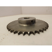 ANSI #40 Roller Chain Sprocket 36 Tooth Stainless Steel 1" Bore W/1/4" Key