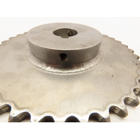 ANSI #40 Roller Chain Sprocket 36 Tooth Stainless Steel 1" Bore W/1/4" Key