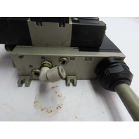 SMC VFS2100 2200 2400 2600-5FZ Pneumatic 9-Valve Bank 24vdc Coils 1/4" Npt Ports