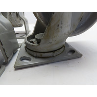 Fairbanks 136 6x2 2-Swivel 2-Ridgid Castor Wheel Set Semi Steel Cast Iron